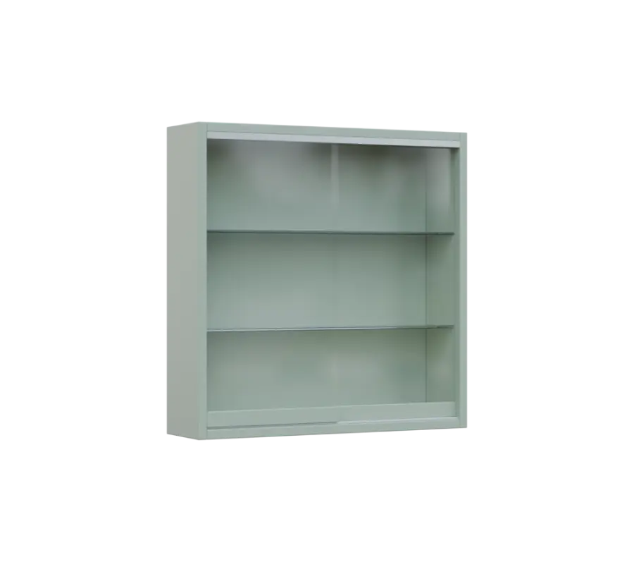 RE VT - 600 vitrína, 600x600x150, pastelově zelená